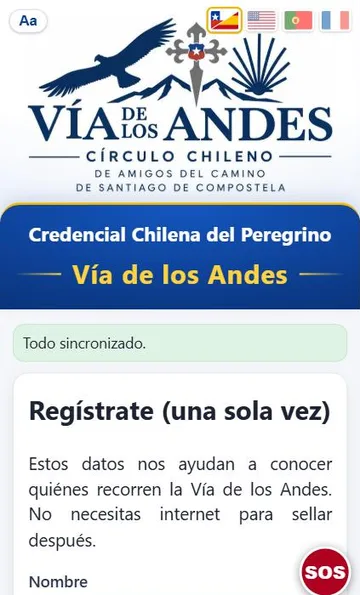 Pantalla de inicio de la app Mi Credencial